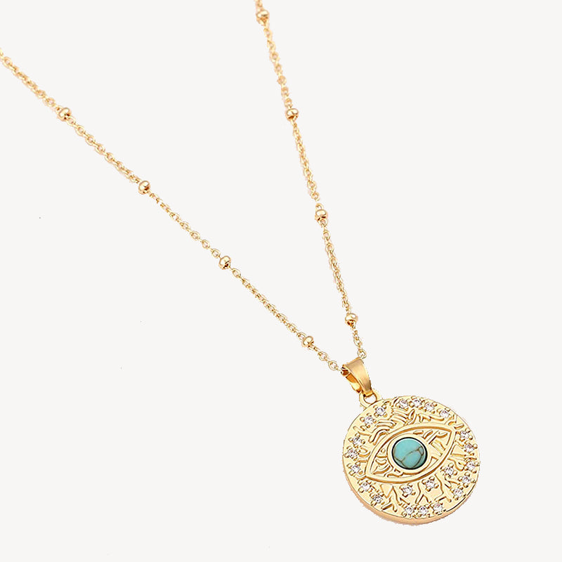 Monete Necklace - evil eye