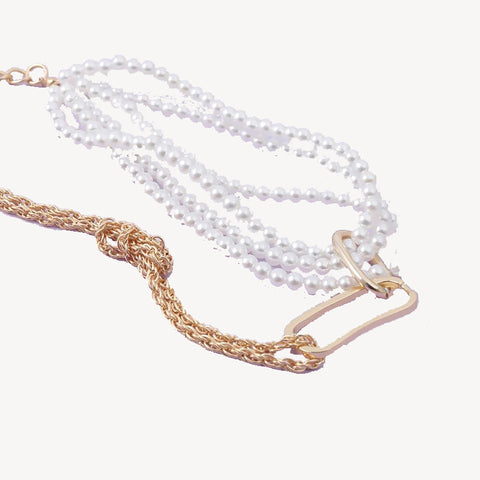 Multi Pearl 14KT Gold Choker