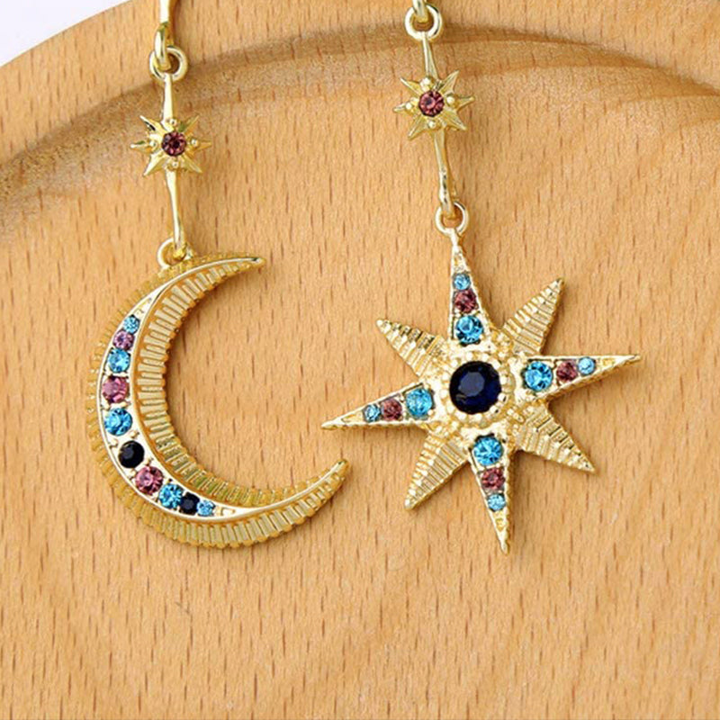 Monete Earring - Artemis Crescent & Starry