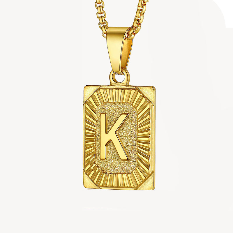 Sparkle Initial Necklace 14K Gold