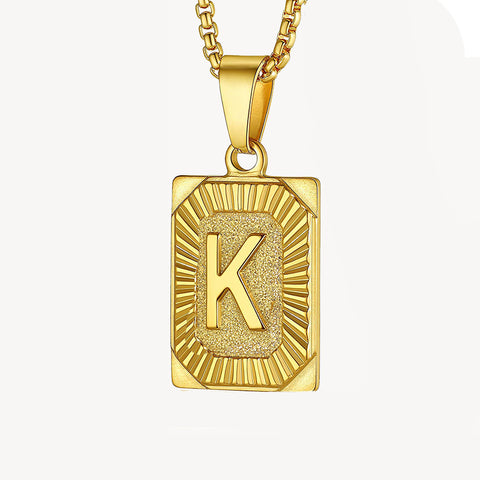 Sparkle Initial Necklace 14K Gold