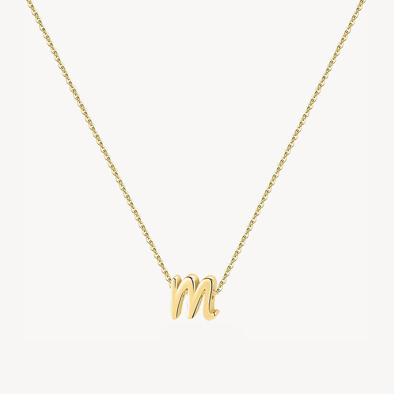 14K Lowercase Initial Charm