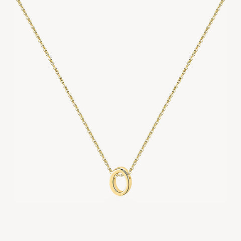 14K Lowercase Initial Charm