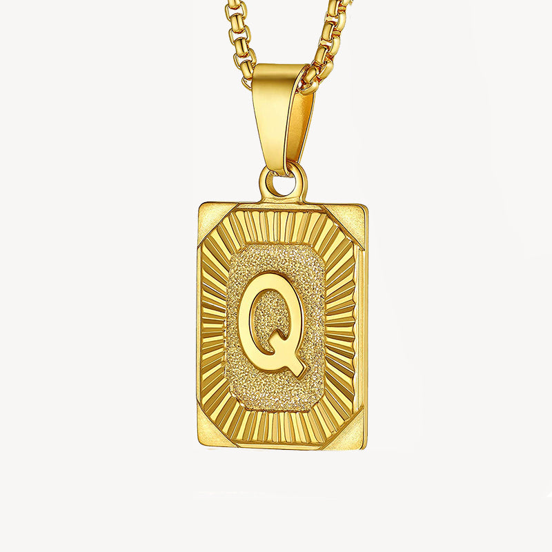 Sparkle Initial Necklace 14K Gold