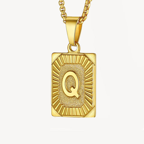 Sparkle Initial Necklace 14K Gold