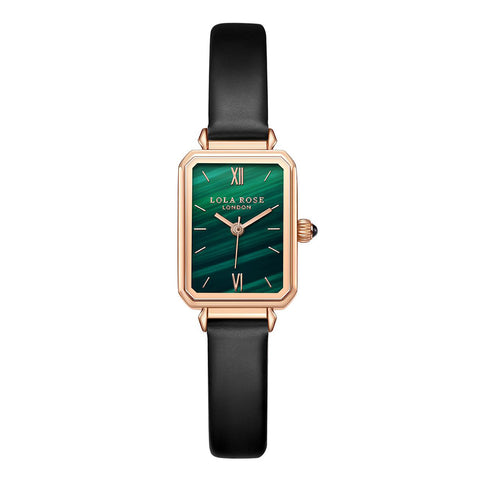 Rectangular Malachite Face Watch