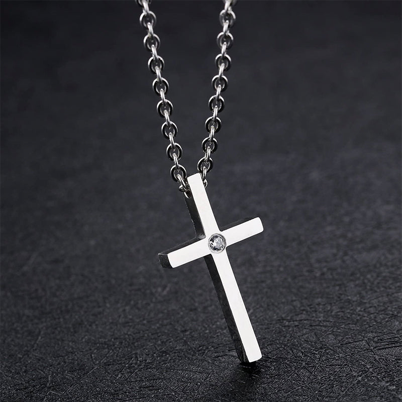 Moissanite Cross Necklace