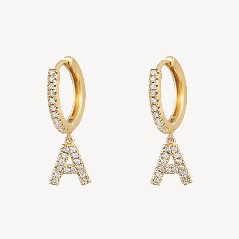 ELPIS's Diamond Initial Earrings