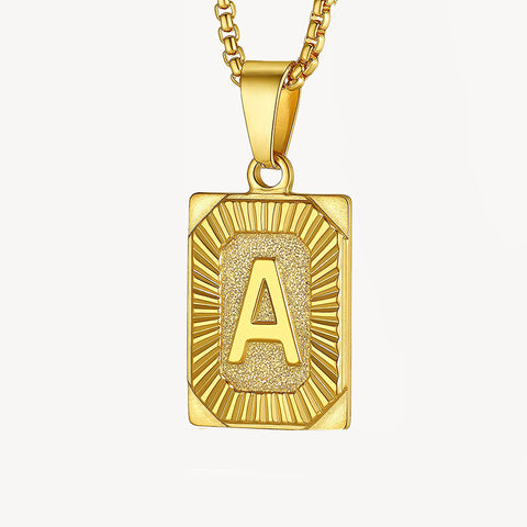 Sparkle Initial Necklace 14K Gold