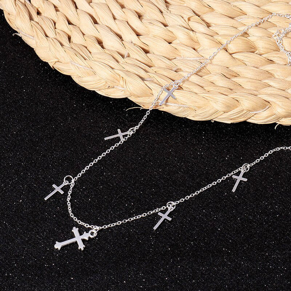 MULTI-CROSS NECKLACE - GOLD PLATED