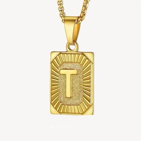 Sparkle Initial Necklace 14K Gold