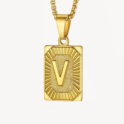 Sparkle Initial Necklace 14K Gold