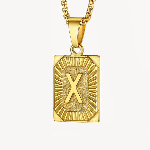 Sparkle Initial Necklace 14K Gold