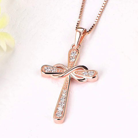 Diamond Cross Pendant- Eros