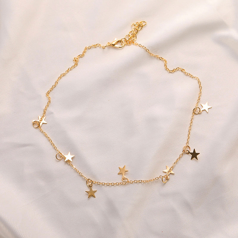 Celestial Necklace - Dangling Starry