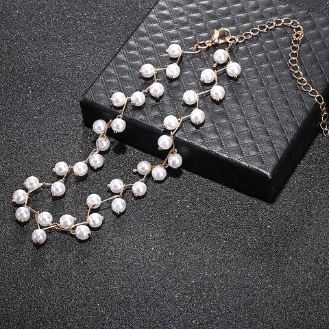 Monete Choker - Pearl Cluster