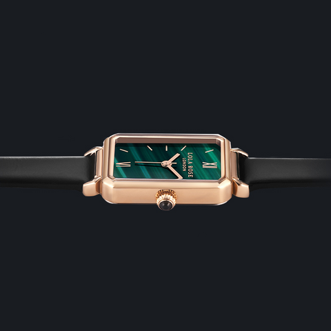 Rectangular Malachite Face Watch