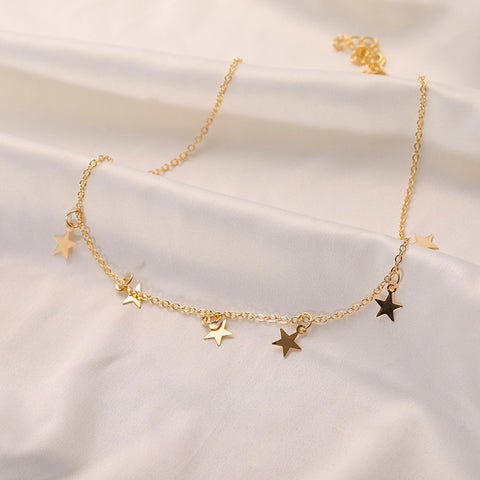 Celestial Necklace - Dangling Starry