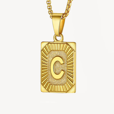 Sparkle Initial Necklace 14K Gold