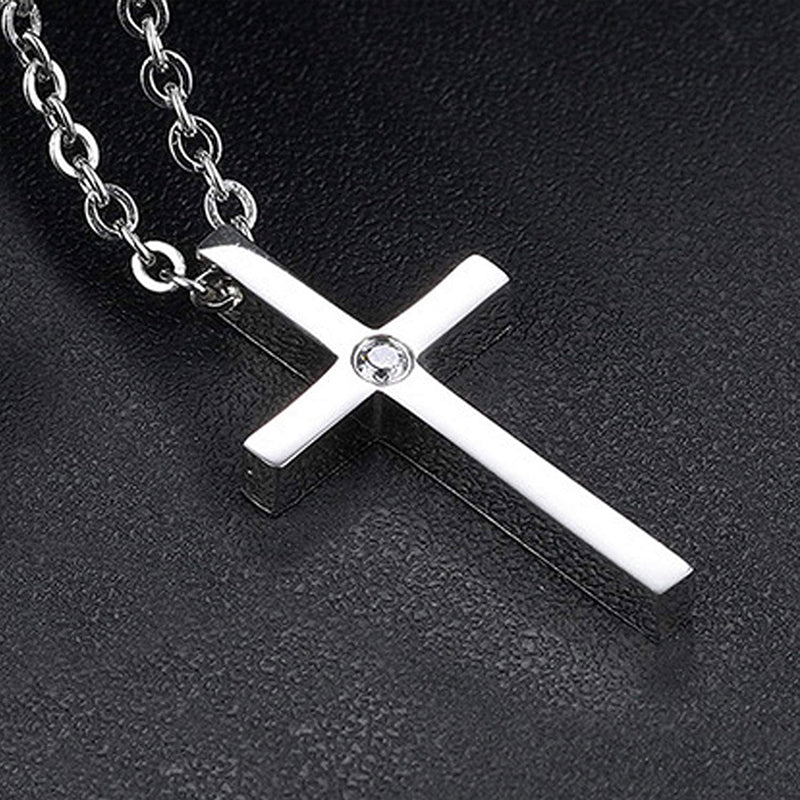 Moissanite Cross Necklace