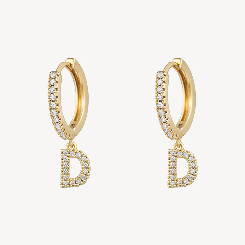 ELPIS's Diamond Initial Earrings