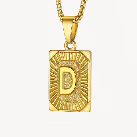 Sparkle Initial Necklace 14K Gold