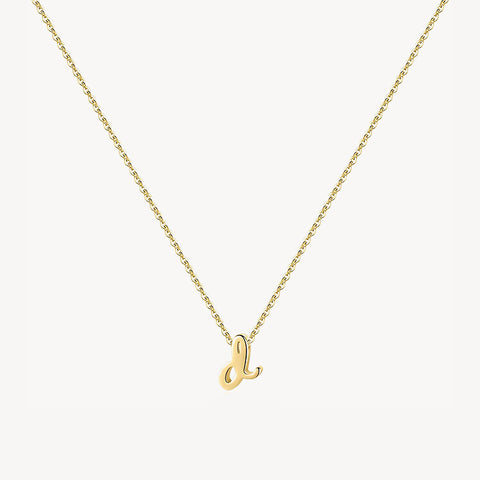 14K Lowercase Initial Charm