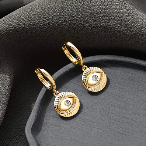 Mini Solid Evil Eye Earring