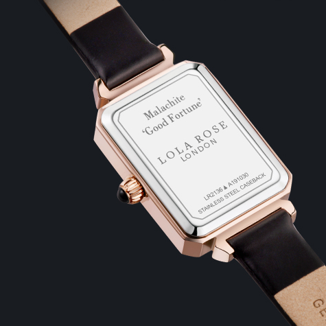 Rectangular Malachite Face Watch