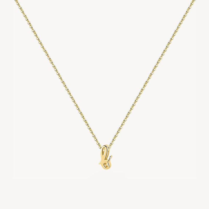 14K Lowercase Initial Charm