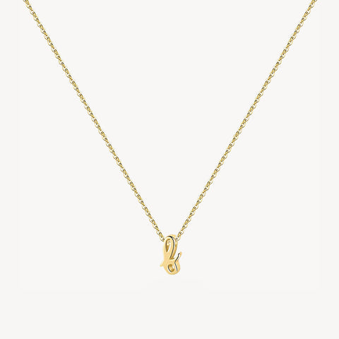 14K Lowercase Initial Charm