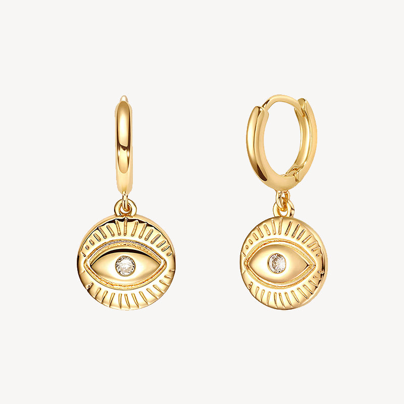 Mini Solid Evil Eye Earring