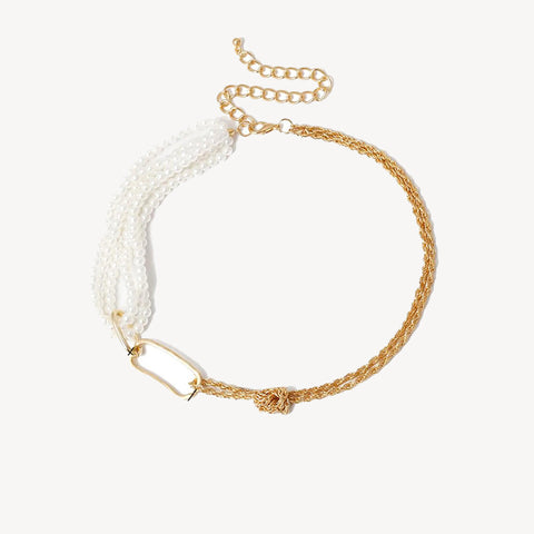 Multi Pearl 14KT Gold Choker