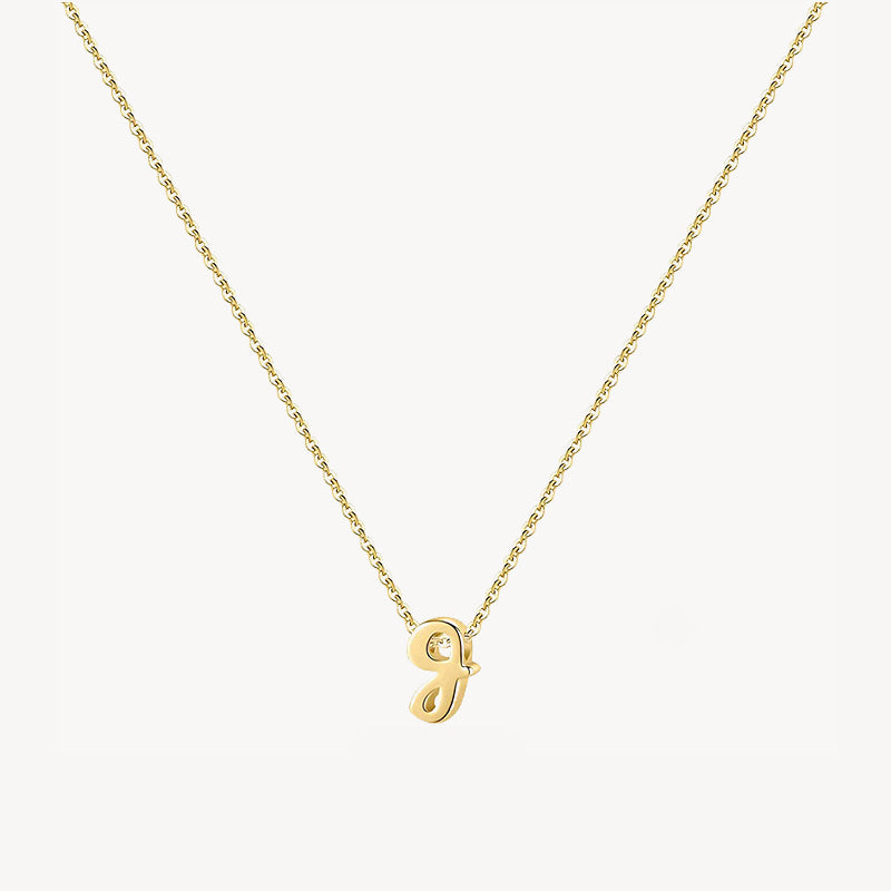 14K Lowercase Initial Charm