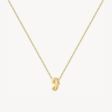 14K Lowercase Initial Charm