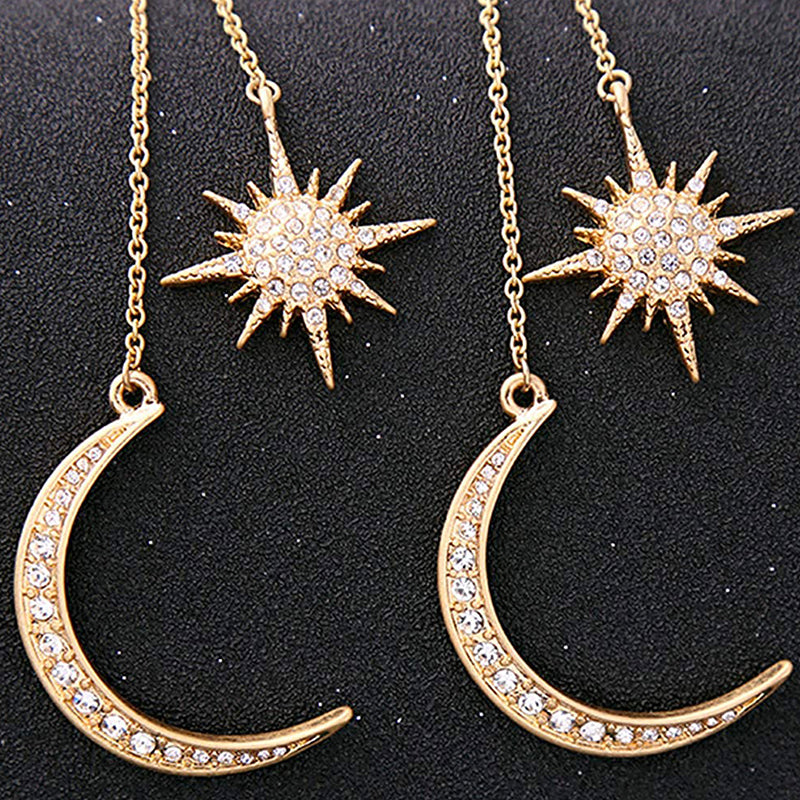 Monete Earring - Artemis Crescent & Sun