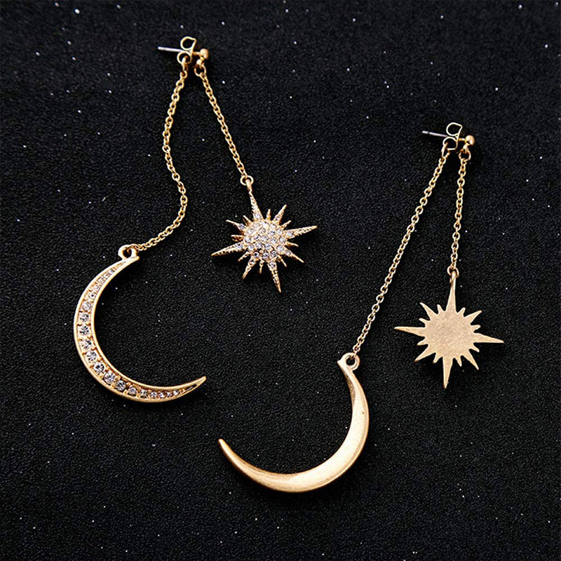 Monete Earring - Artemis Crescent & Sun