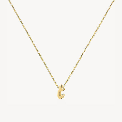 14K Lowercase Initial Charm