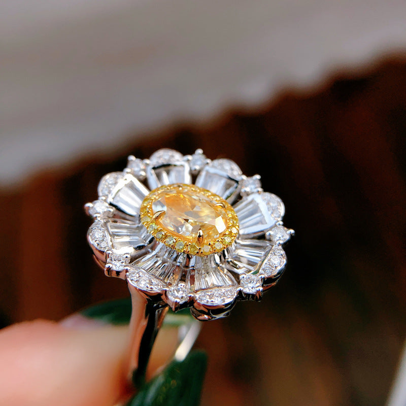 California Poppy Open Ring