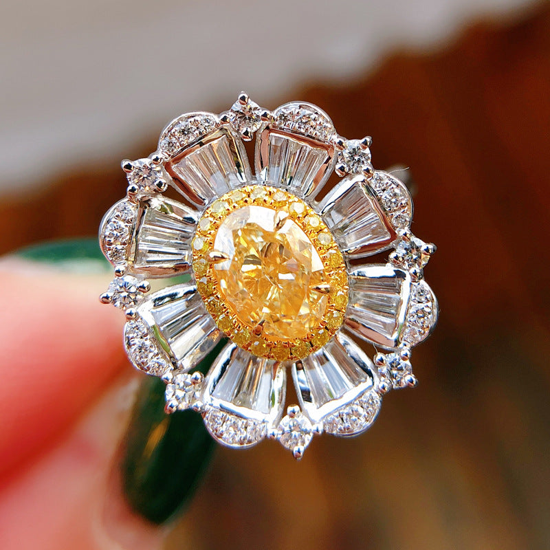 California Poppy Open Ring