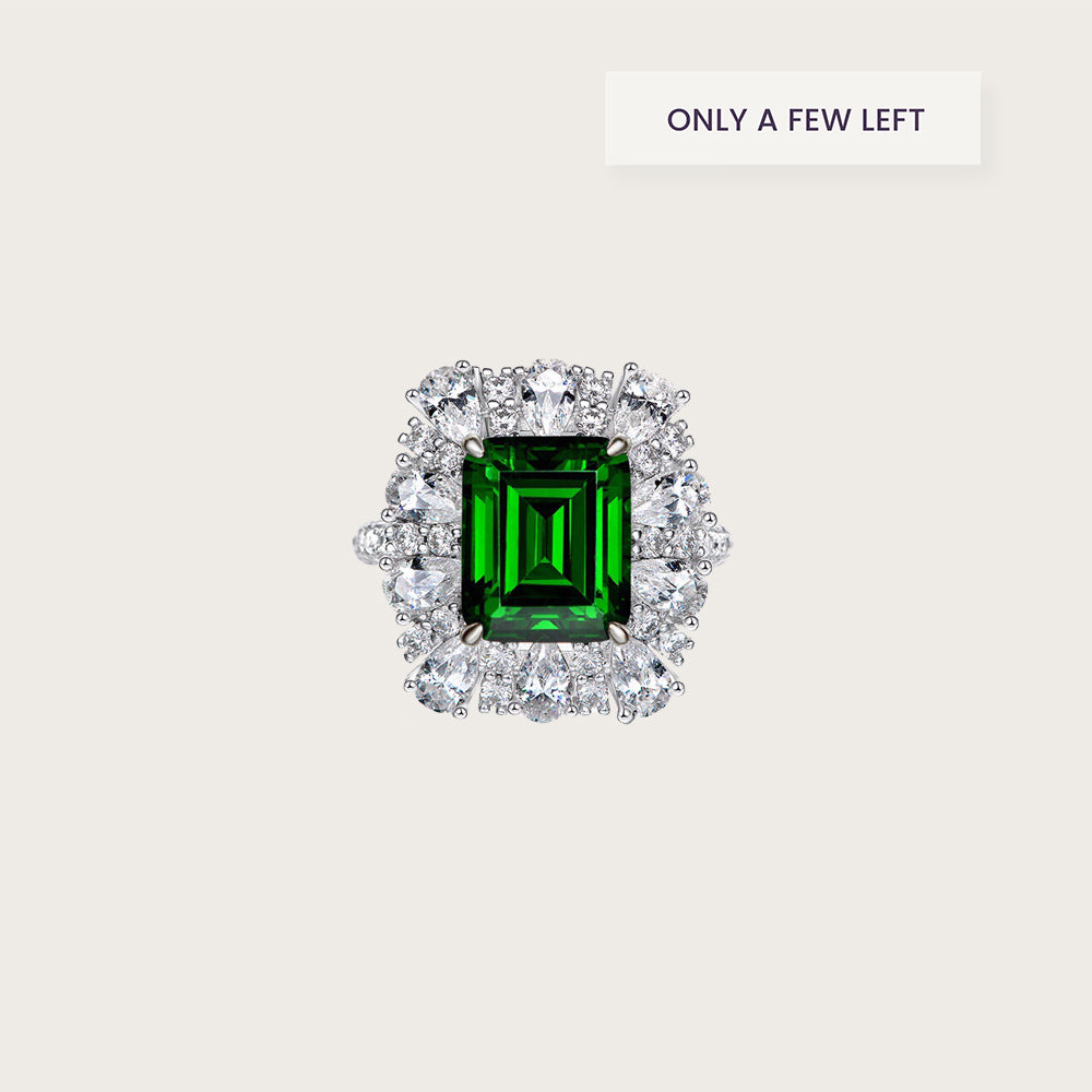Vintage Royal Emerald Open Ring