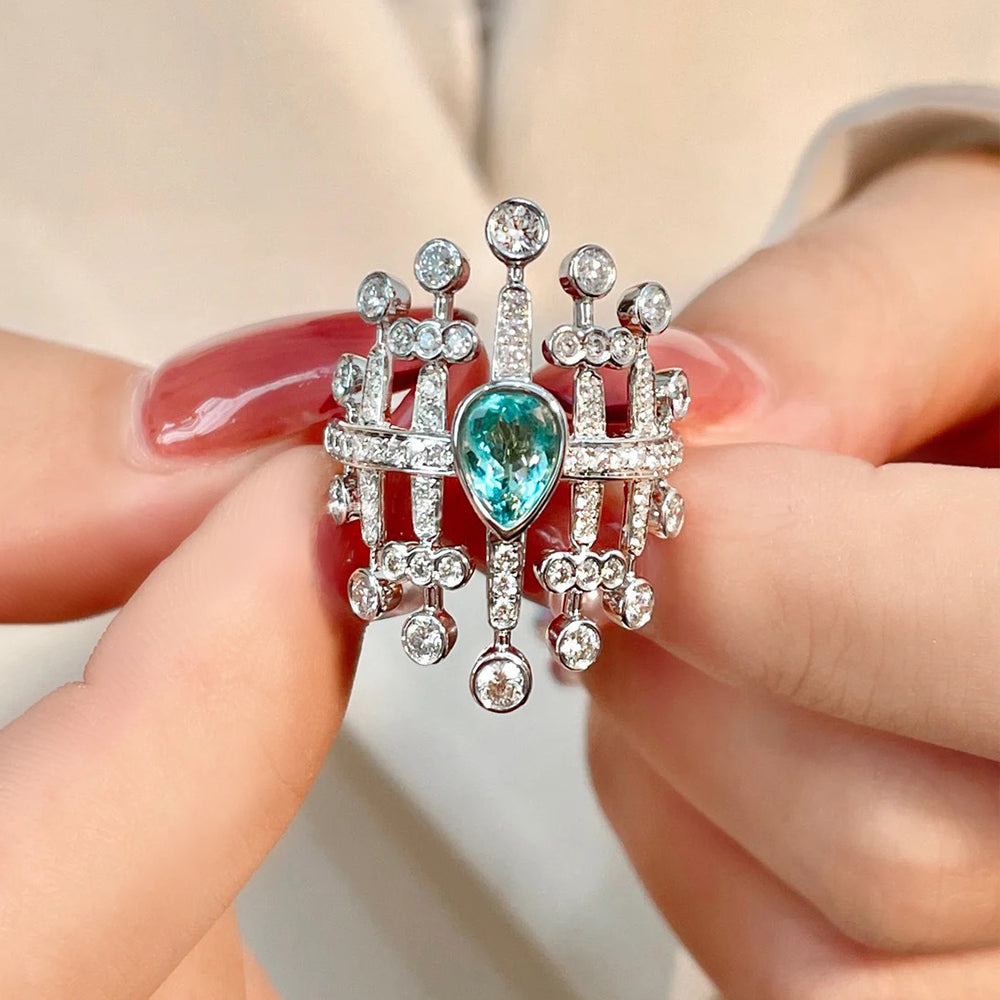 Royal Emerald Open Ring