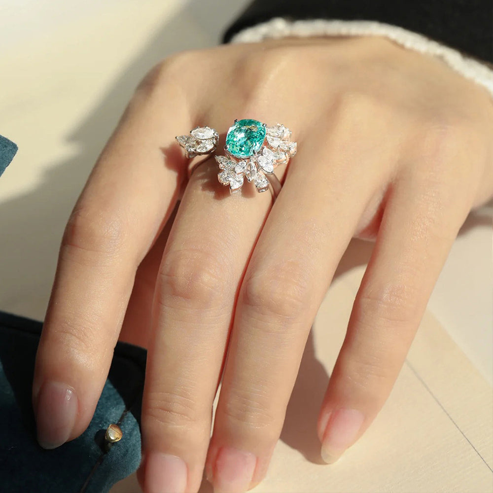 Royal Emerald Open Ring